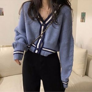 (yesstyle) Dute - Contrast Trim Cardigan